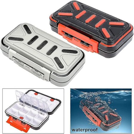 Fiskespørringsopbevaringsboks, Dobbeltsidet Vandafvisende 16 Rum