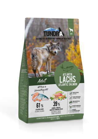 Tundra Hudson Bay 750g Laks - Tørrfôr til hund