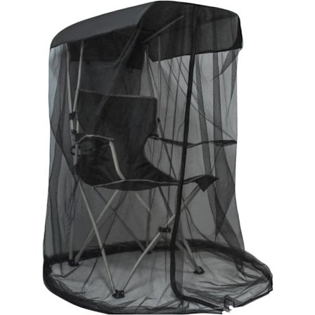 Utomhus Myggnätsskydd 160 cm för Stolparasoll – Myggnätstält med Dragkedjeöppning, Vattentätt Tak, Insektsbarriär