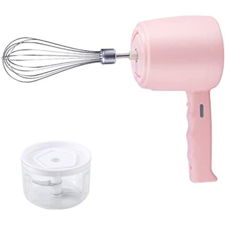 Ny 2 i 1 Mini Elektrisk Piske, med Hvidløg Hakker, USB Genopladelig