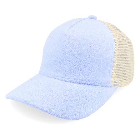 Equip - Azul trucker Gorra - Terry Light Blue A-frame Trucker @ Hatstore