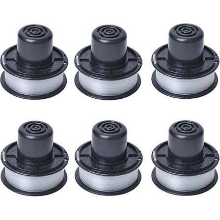 A6226 Trådspole Kompatibel Med Black And Decker Auftipp Automatisk Grästrimmer Gl250 / Gl310 / Gl360 / Gl360sb Med 6m Tråd, 6-pack