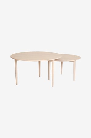 Nordic Furniture Group - Sohvapöytäsetti Kalmar, halkaisija 90 cm/halkaisija 70 cm - Luonnonväri - Sohvapöydät - - Homeroom