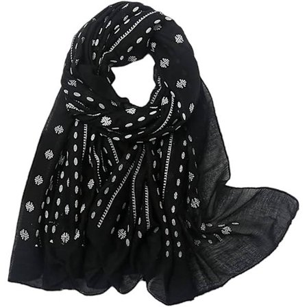 Hodeskjerf Lette Skjerf for Kvinner Jenter Overdimensjonerte Motesjal og Wraps Dameskjerf