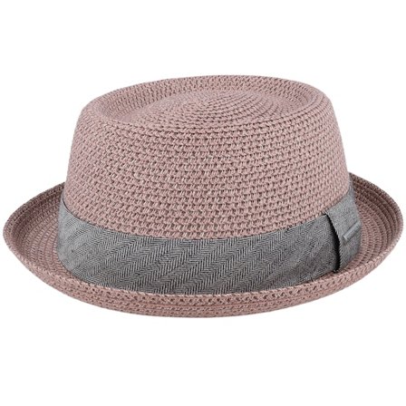 Stetson - Pink - porkpie - Hat - Toyo Dusty Rose Pork Pie - Hatstore