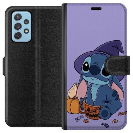 Samsung Galaxy A52 5G Lompakkokotelo Stitch noita