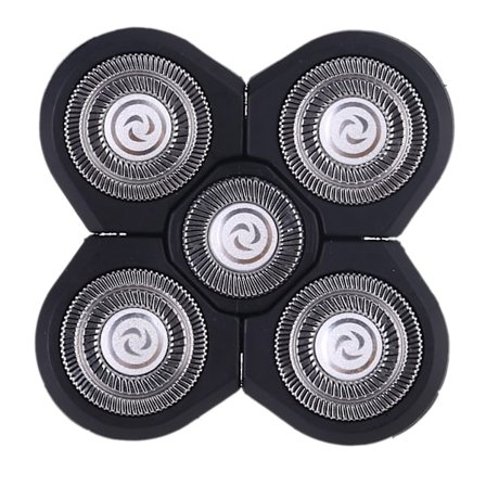 Erstatning 5 barberhoder Blad Slitesterk 5D for barberblad for menn Barber Salong Elektriske barbermaskiner Tilbehør