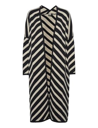 Long Stripe Cardigan Patterned Papu