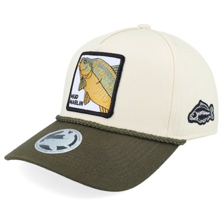 Skillfish - Beige - adjustable - Cap - Mud Marlin Mirror Carp Rope Stone/Olive A-frame - Hatstore