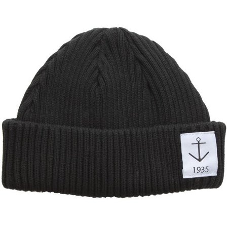 Resteröds - Svart shortbeanie Beanie - Smula Organic Black Short Beanie @ Hatstore