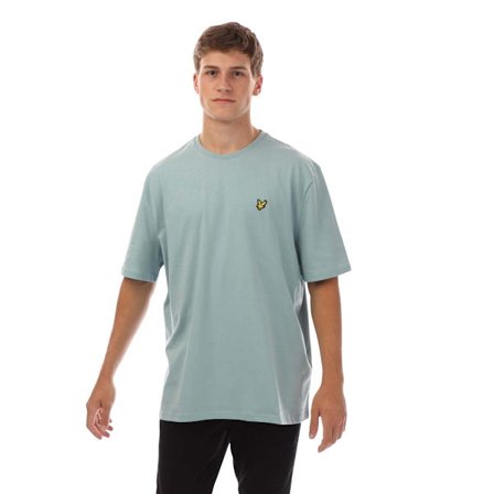 Lyle & Scott Herr T-shirt med Rund Hals, Enfärgad XXL Blå