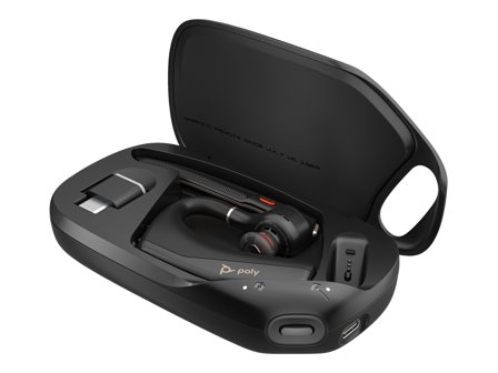 Poly Voyager Legend 50-M Hodesett med etui, Bluetooth, Kommuniser & administrer
