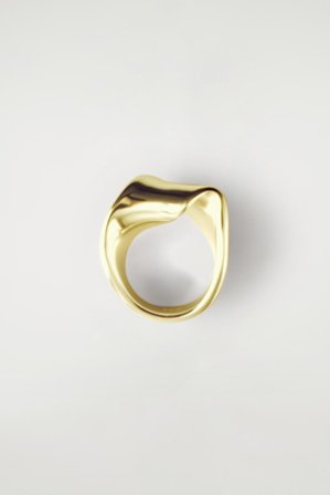 COS Women's Twisted Ribbon Ring in Gold-coloured