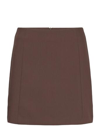 Slcorinne Short Skirt Kort Skjørt Brun Soaked In Luxury*Betinget Tilbud