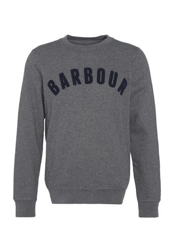 Barbour Prep Logo Crew Tops Sweatshirts & Hoodies Sweatshirts Grey Barbour