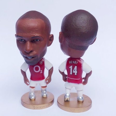Fotballfan-bobblehead Real Madrid Kairo Levan modell Arsenal Henry Arsenal Henry