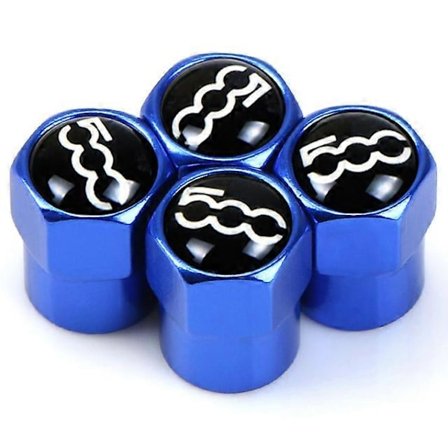 4 st Nya Ventilkåpor för bildäck i aluminiumlegering Luftdäckventiler Skyddsfodral För fiat 500 2007~2015 Bilstyling shry_Gift