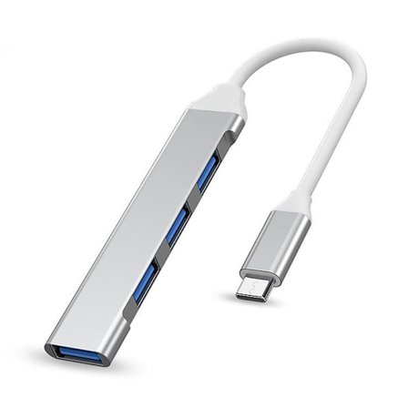 4Port USB 3.0 Hub USB Hub Höghastighetstyp C splitter