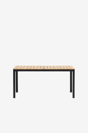 Kave Home - Matbord Bona 90 x 163 cm - Svart - Matbord utomhus - Från Homeroom