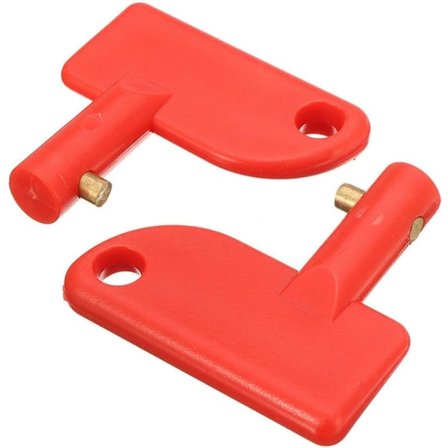 Batteri Avskjærings Nøkler - 2 stk. Bilbatteri Bryter Nøkler, Batteri Isolator Bryter Nøkkel, Bilbatteri Koblingsbryter, for Bil Kjøretøy