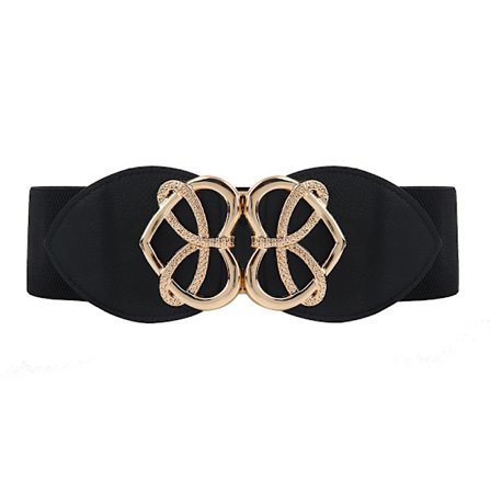 Kvinners elastiske vintage kjolebelte elastisk midjebelte(B