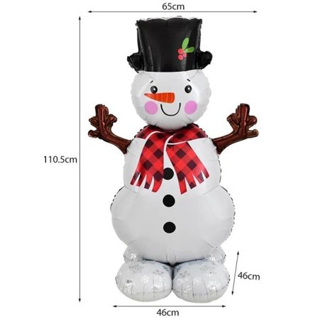 Stor jule stående ballon julemand snemand jule træ ballon jule fest hjem pynt