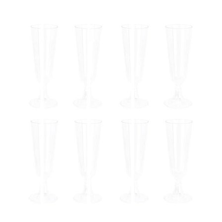 24 st Engångs Champagneglas Vin Glas Plast Testglas Champagneglas Glas 4.7oz (150ml)