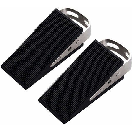 DØRSTOPPER - 2 Pakker Premium Heavy Duty Dørkile Dørstopper Gummi Anti-Ridse Dørstopper Anti-Skrid Sikkerhedsdørstopper