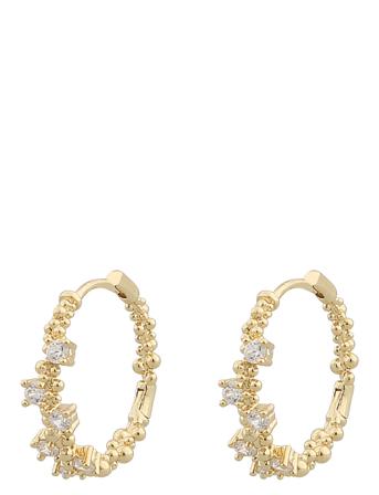 Helsinki Ring Ear Accessories Jewellery Earrings Hoops Gull SNÖ Of Sweden*Betinget Tilbud