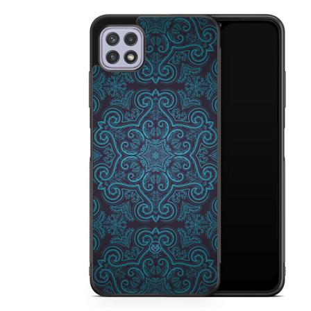 Bjornberry Skal Samsung Galaxy A22 4g -blå Retromönster
