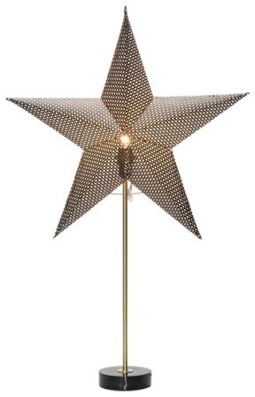 Konstsmide 1760-770 Papirstjerne med marmorbunn Svart, Belysning