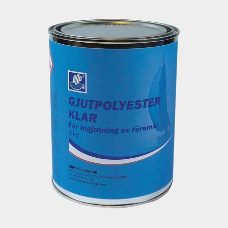 BHP Gjutpolyester exklusive härdare klar, 1kg