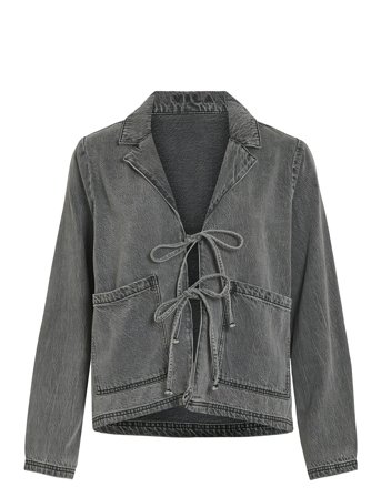 Vila | Vikiki L/S Tie Denim Jacket Dgd | 34