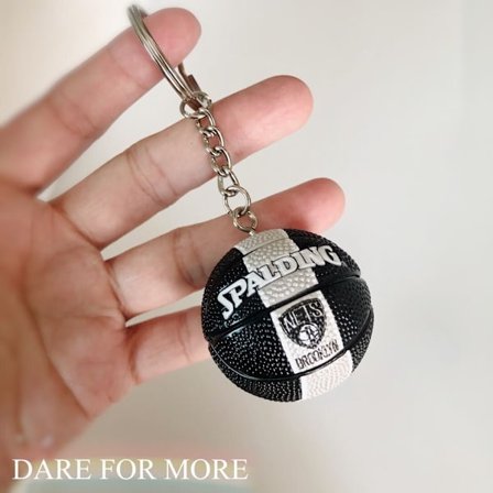 Volleyball Nøglering Vedhæng Fodbold Strandbold Basketball Nøglering Kæde