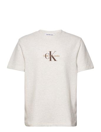 Archival Monologo Waffle Tee T-shirt Hvid Calvin Klein Jeans