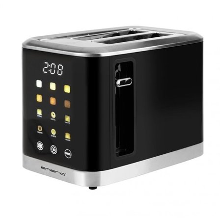Emerio Brödrost med touchkontroll och LED-display 800W - Svart