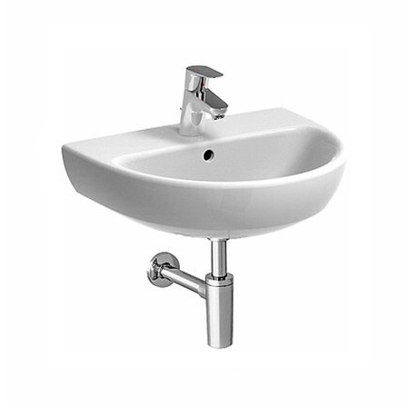 Lavamani 45 Geberit Selnova 45 cm monoforo sospeso bianco lucido