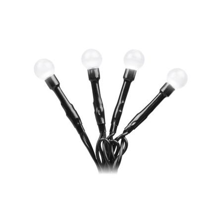 Konstsmide 3691-207 Lysslynge Hvit cherry, svart kabel 6,32 m, Belysning