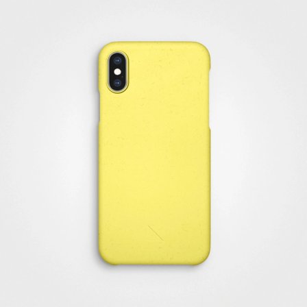 No Plastic Mobile Case Yellow Neon, 100% Circular | agood company, iPhone X XS