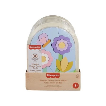 Fisher-Price-Wooden Flowers Pussel-37 bitars pussel för dagis HXT97