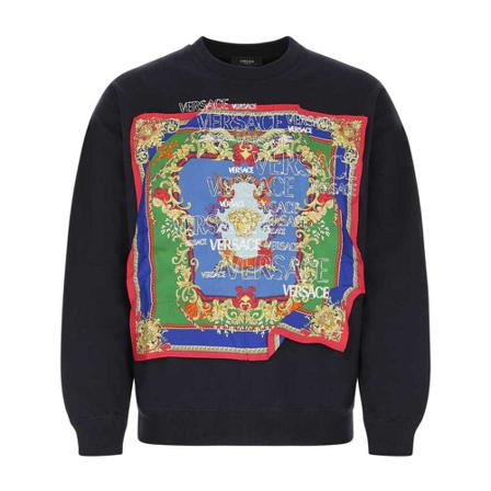 Versace, Sweatshirt Zwart, Heren, Maat:L