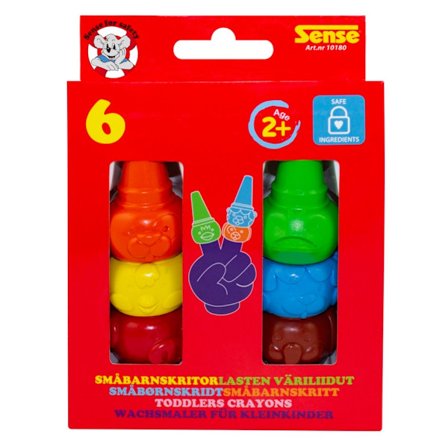 Sense Småbarnskrita 6-Pack