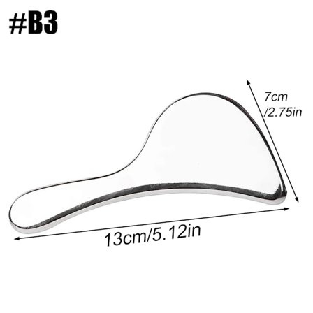 Skrapeverktøy i rustfritt stål for massasje, muskelskrape, metallmassasjeverktøy, skrapebrett for muskelmassasje