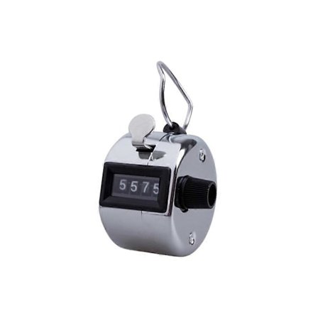 Kraftig Metallisk 4-sifret Nummer Klikker Håndholdt Teller Telleregistrator