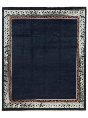 Håndknyttet Kazak Fine Mongolian Teppe 243X293 Svart/Grønn