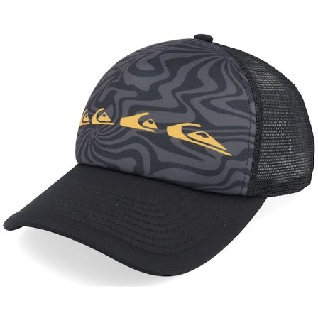 Quiksilver - Schwarz Trucker Cap - Kids Emu Coop Jet Black Trucker @ Hatstore
