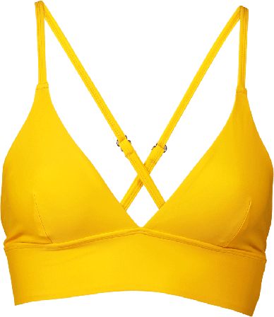 Casall Women's Triangle Bikini Top Women swimming suits Yellow 36
