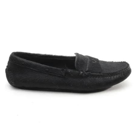 Prada Vintage, Pre-owned Leather flats Zwart, Dames, Maat:36 EU