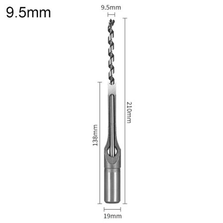 Firkantet hulsbor træbearbejdningsværktøj 9,5MM