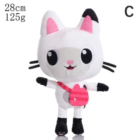 1:a Gabby's Dollhouse Plysch stoppade leksaker Leende Cat Mercat Car - Perfet C